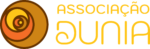logotipo associacao dunia horizontal fundo escuro